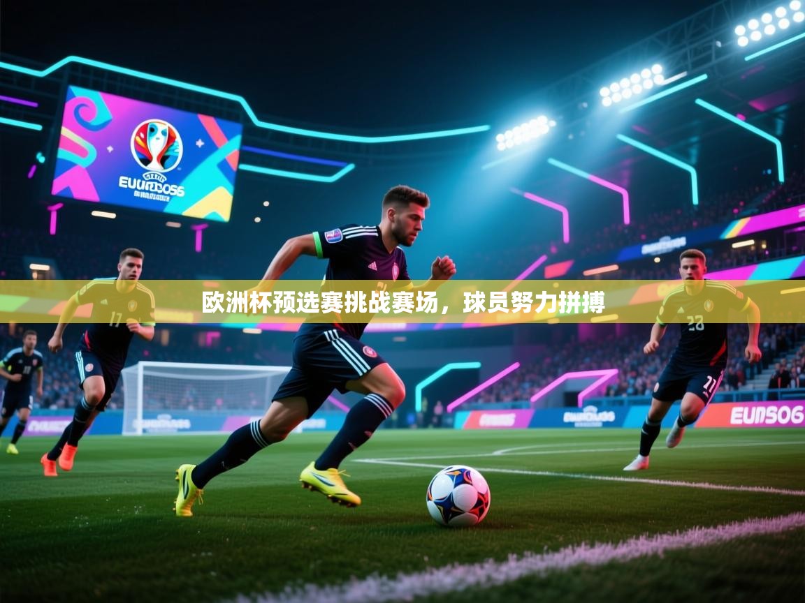 欧洲杯预选赛挑战赛场，球员努力拼搏  第2张